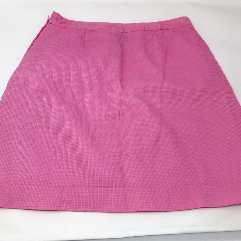 Lilly Pulitzer Pink Waffle Cotton Mini Skirt - Picture 3 of 6